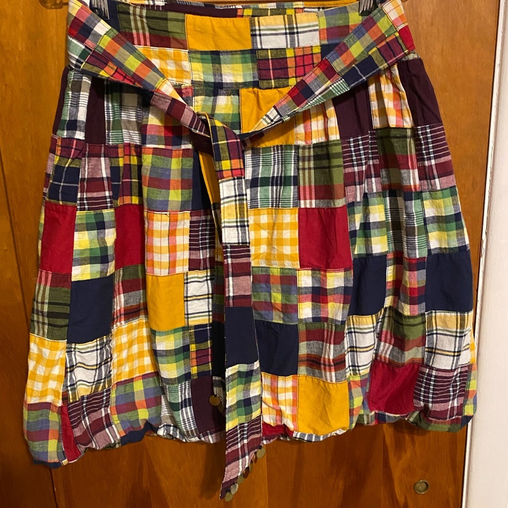 American Eagle Outfitters Multicolor Patchwork Mini Skirt Women Sz 6 Cottagecore